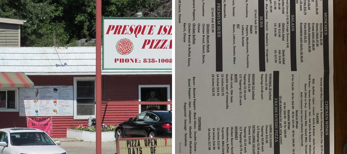 Presque Isle Pizza Restaurant / Connie's Ice Cream